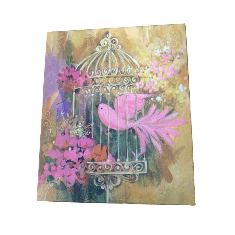 Vintage Hallmark Lovebird Stationary Box Set 300ST341-1 Cottagecore Grandmacore
